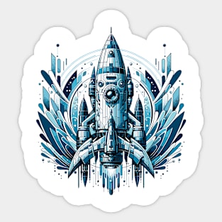 Abyss Explorer: Underwater Rocket Sticker